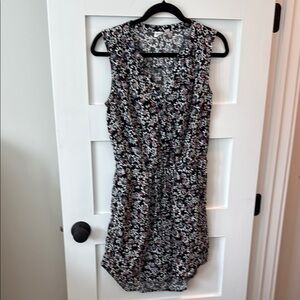 GAP Black and White Floral Dress Size XS